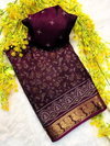 Fancy Soft Bleck Dola Silk Sarees Wholesale Clothing Suppliers In India